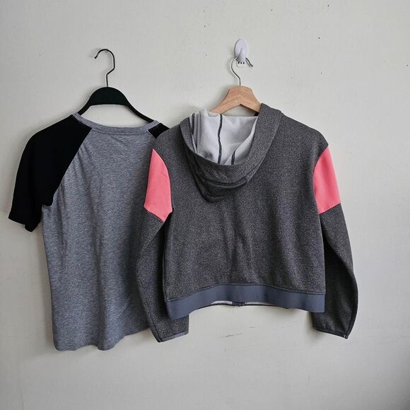 Nike Girl's Hoodie & Baseball T-shirt lot. Both in size large. - Picture 3 of 8